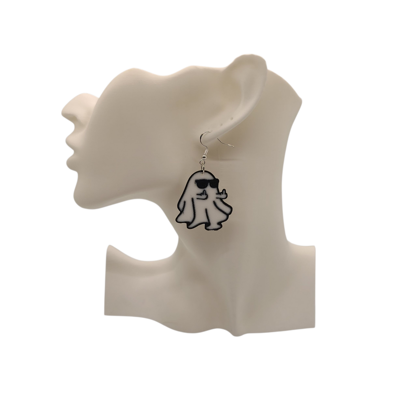 Cool Ghost Earrings – Spooky Chic with Attitude 👻🕶️