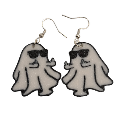 Cool Ghost Earrings – Spooky Chic with Attitude 👻🕶️
