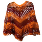 Harvest Spice Poncho – Handmade Autumn Colors