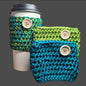 Hand-Crocheted Coffee Koozies – Vibrant Colors, Acrylic Yarn set of 3